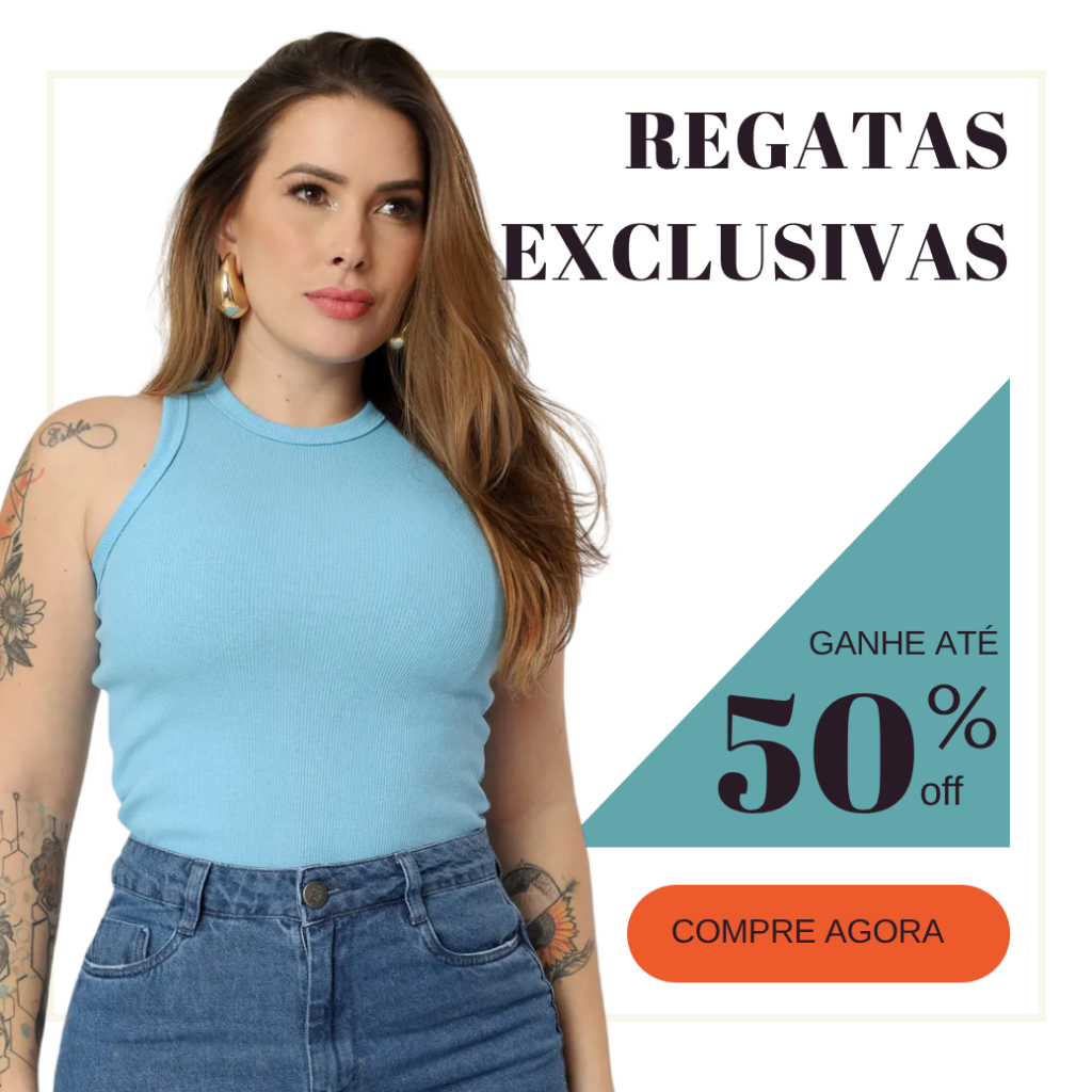 Regata Ribana Canelada Feminina Gola O 98% Algodão 2 Elastano
