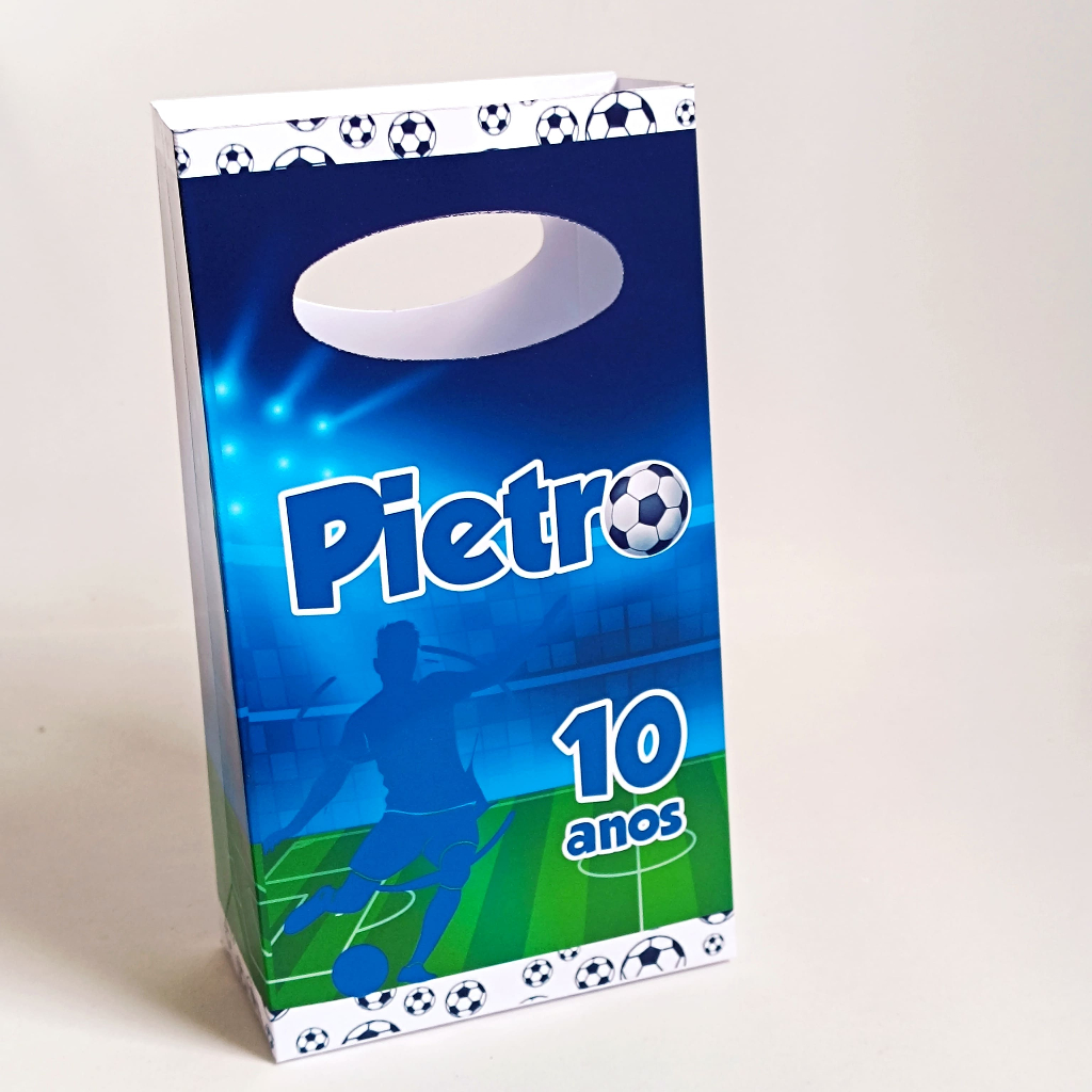 Sacolinha Personalizada Futebol/ sacolinha surpresa/ lembrancinha futebol/ PEGUE E MONTE