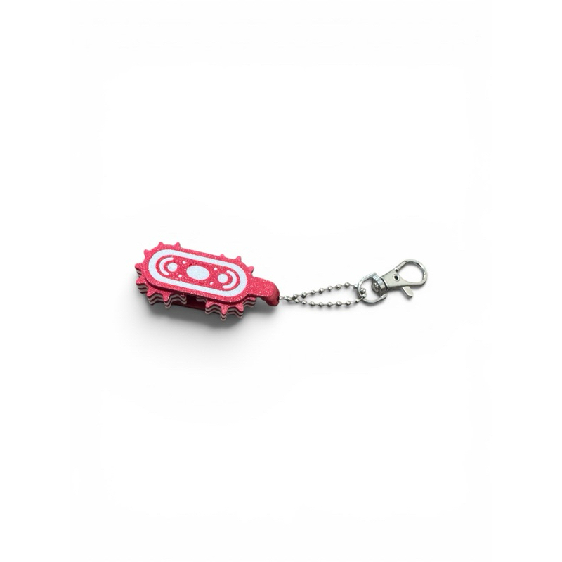 Chaveiro Mini Fidget de engrenagem relax mecânico e giro antiestresse.