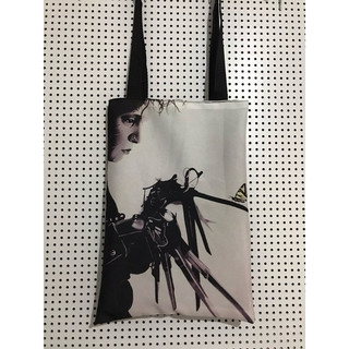 Ecobag Edward mãos de tesoura Dupla Face Bolsa Estampada Feminina