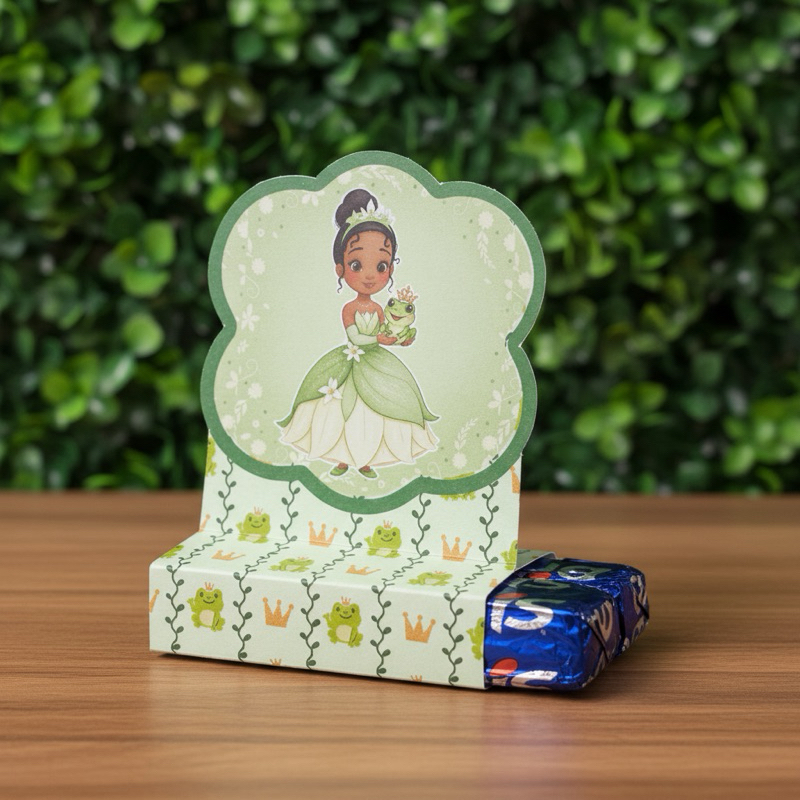 Porta Bis Duplo A princesa e o Sapo Lembrancinhas Tiana Decoração Aniversário Infantil Envio Imediato