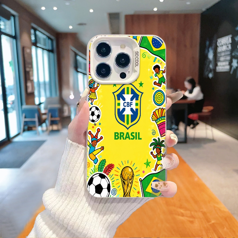 Capinha Brasil Copa do Mundo 2026 para Samsung A32/A13/S24/S23/S22/S21FE/A55/A15/S22ULTRA/A35 Anti-Impacto