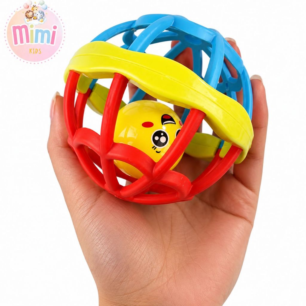 Mordedor para Bebe Sensorial Macio com Chocalho