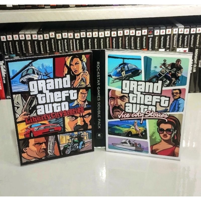 Box/Jogos GTA Doble Pack - LCS/VCS (PS2) Reprodução