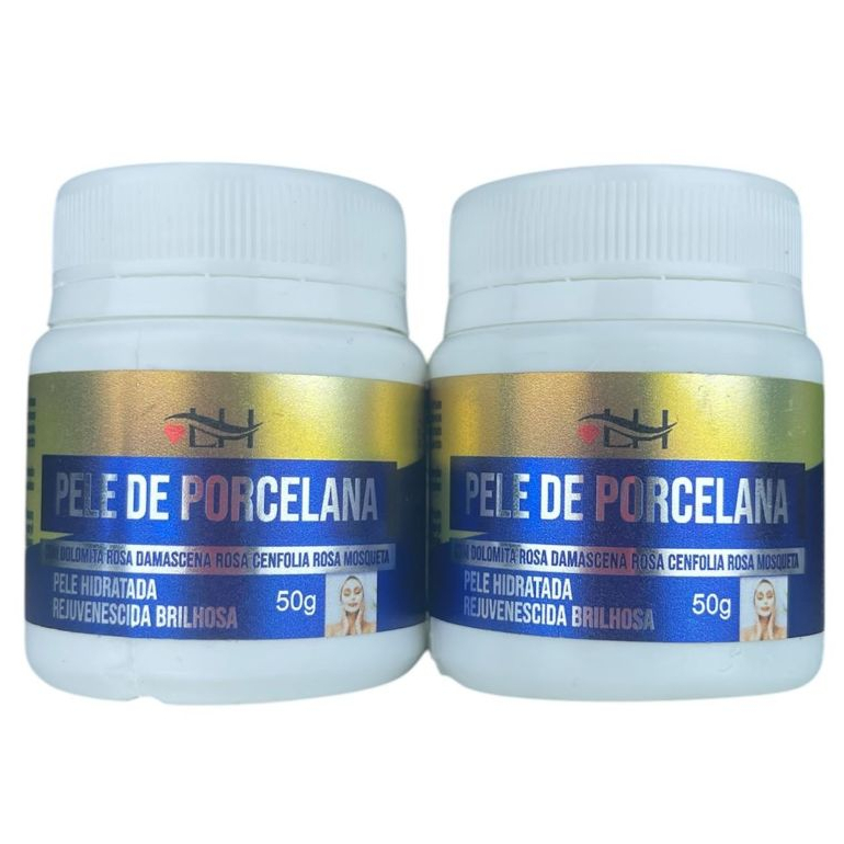 Kit Tira Manchas com 2 Creme Pele de Porcelana com Dolomita e Rosa Damascena Original 50g Liss Hair
