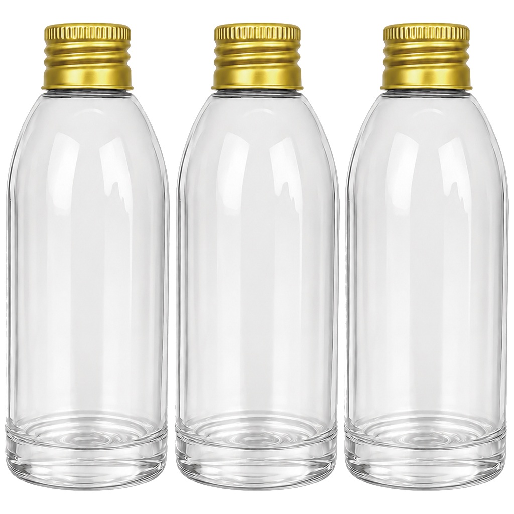 100 Frascos Plásticos 100ml Tampa Fechada Metal - Preço Imbatível