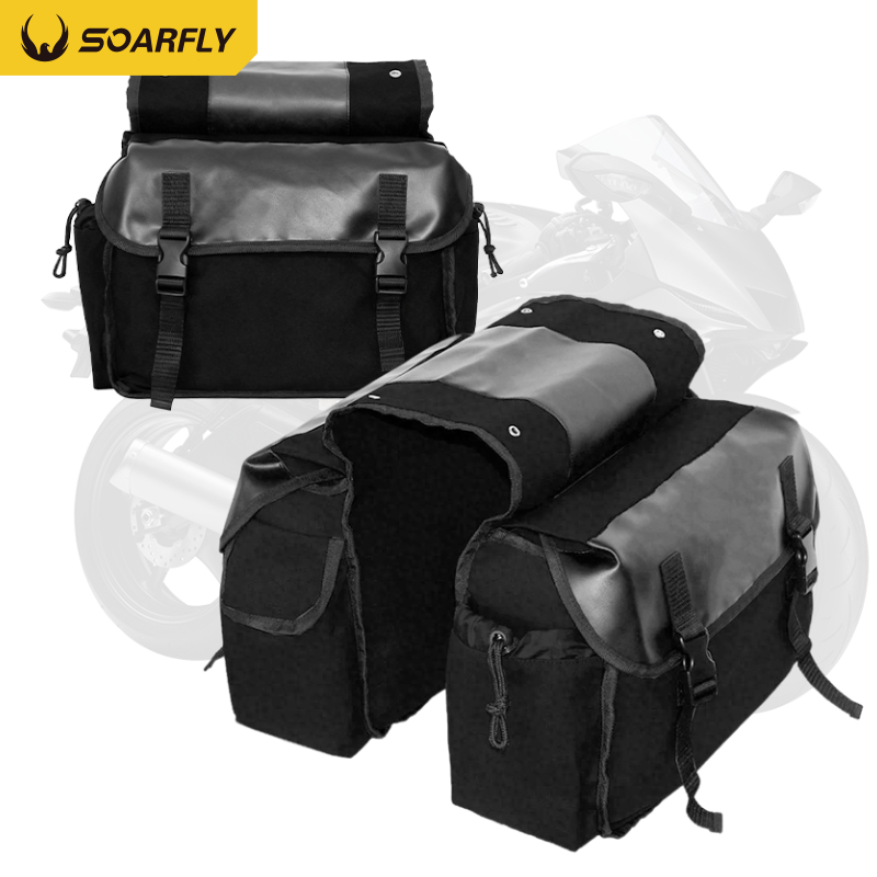 SOARFLY  Bolsa De Tanque De Moto Alforge Universal Moto Lateral Forrado