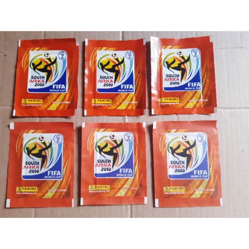 Copa do Mundo 2010 COLEÇÃO de ENVELOPES Novos Lacrados_P A N I N I _ BRASIL 6 Pacotinhos Originais 6 DIFERENTES EMISSÕES