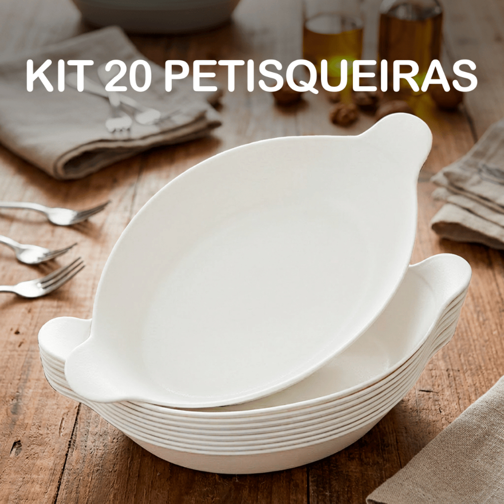 20 Petisqueira Barquinha Canoa Petiscos Churrasco Festa Frios Para Servir Amendoim Caldo Branca - Kaziva