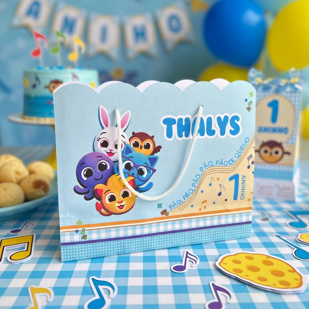 Envio rápido - Sacolinha personalizada bolofofos sacola lembrancinha aniversário