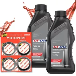 Kit Óleo de Bengala Cbr 1000rr Fireblade / Cb 1000r 1 Litro Gt Oil + Retentores e Guarda Pó