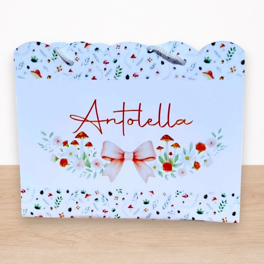Sacola de Papel Personalizada Lembrancinha Festa Aniversário Infantil Tamanho M Pegue e Monte Escolha o Tema