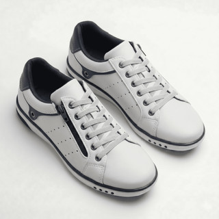 Sapatenis Masculino Branco Gelo Star Fox Ziper e Cadarço Calce Casual