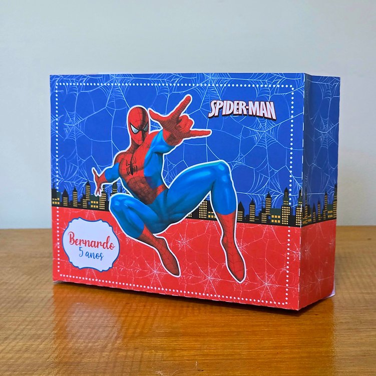 Sacola Homem Aranha - Lembrancinha aniversário Infantil - ENVIO RÁPIDO