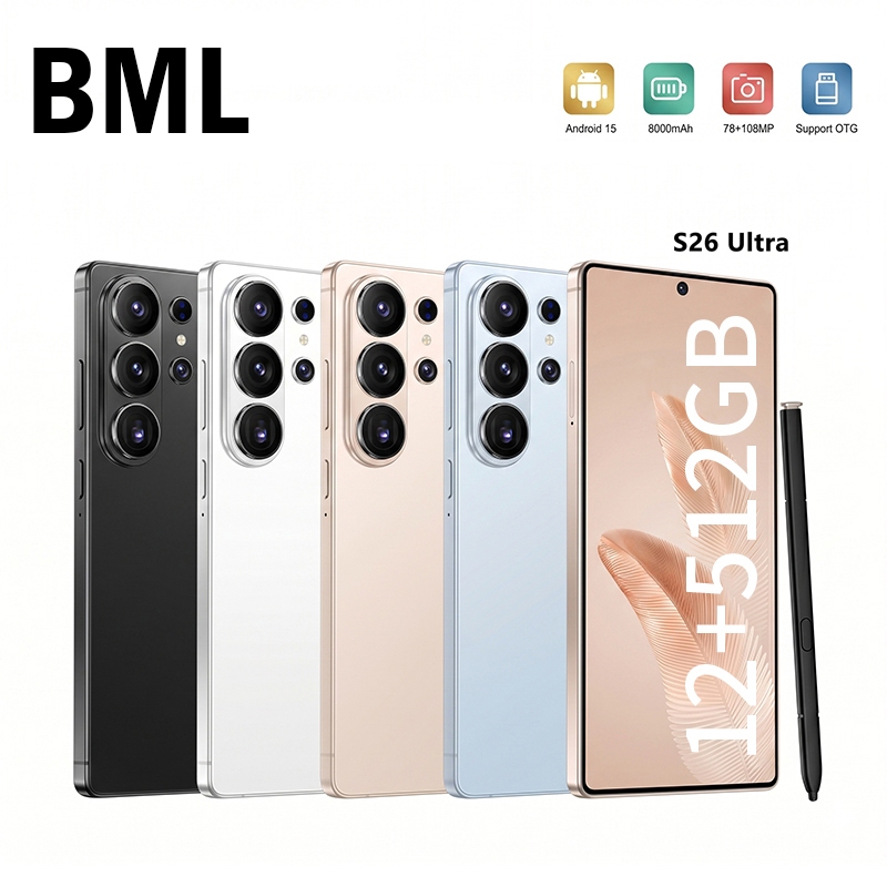 BML Smartphone 512 GB+12GB De RAM (+ 4Dinâmicas) 5G LTE Wi-Fi Dual SIM,Câmera 108MP -Bateria De 8000 mAh