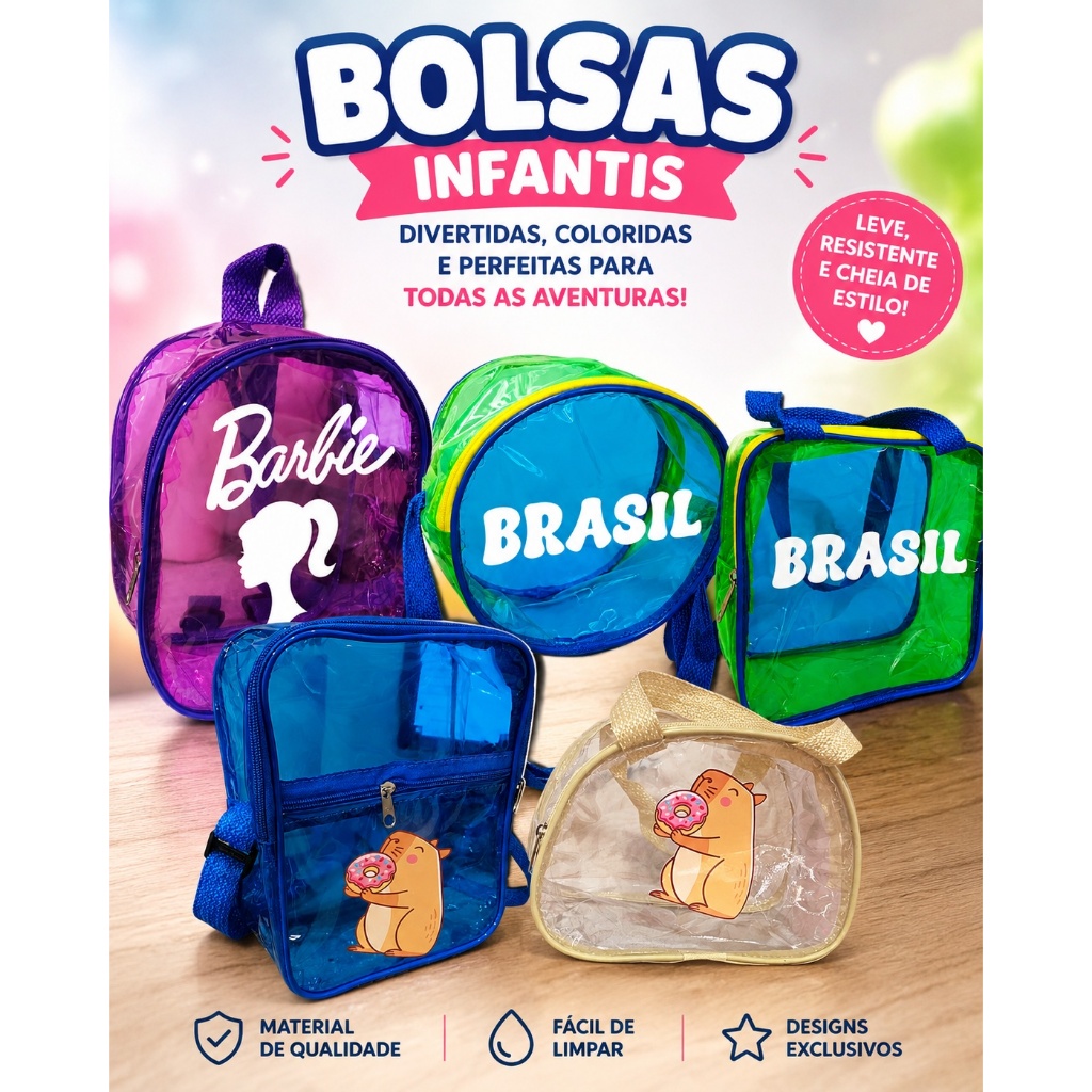 KIT 15 20 25 30 35 - MALETINHAS, BOLSAS E MOCHILAS PERSONALIZADAS
