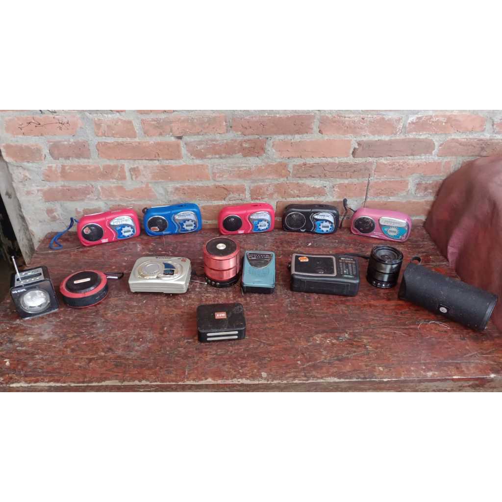 lote sucata 14 radios modelos variados
