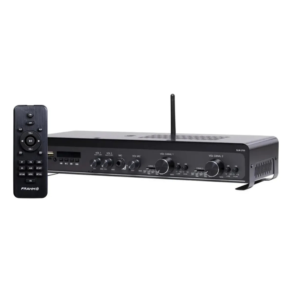 Amplificador Receiver Frahm Slim 2700 G5 Optical 160w Som Ambiente