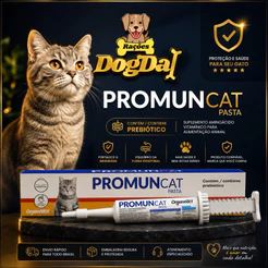 Promun cat Pasta Organnact para Gatos | Suplemento com Prebiótico para Flora Intestinal e Imunidade | 27ml