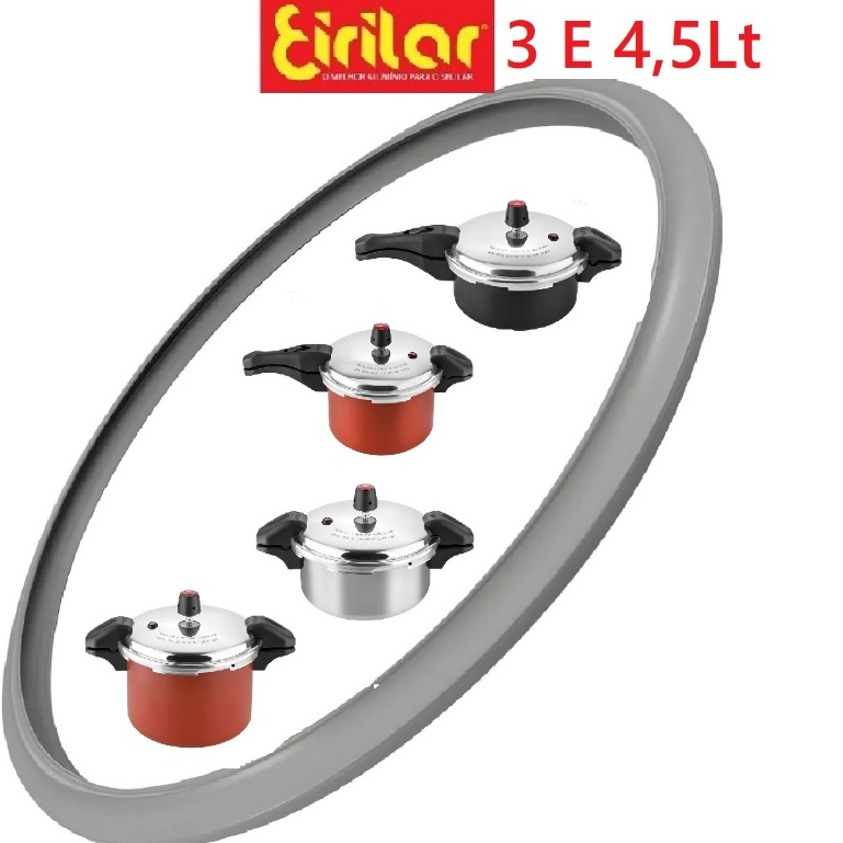 Borracha Panela Pressão marca Eirilar 3 a 4,5 litros 20 cm interno 22 cm externo Fechamento Externo