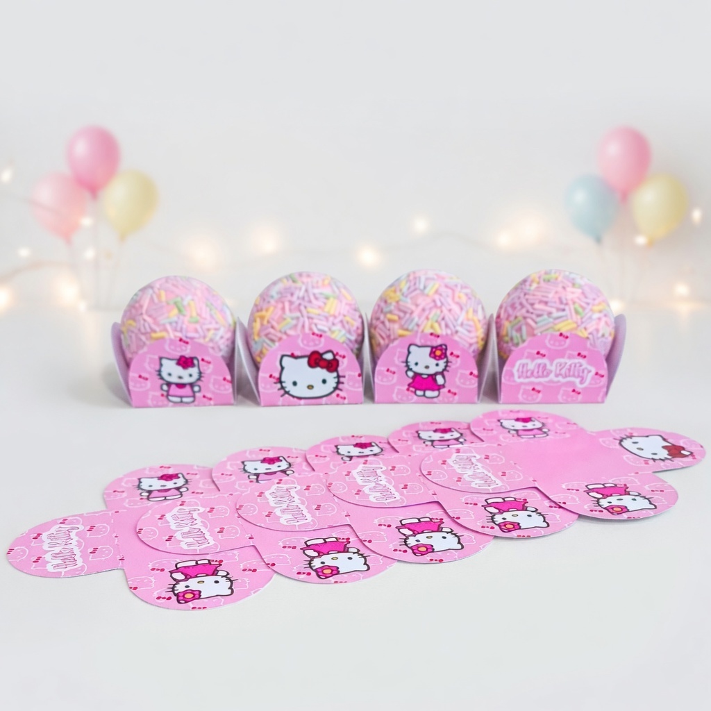Forminha de Doces Hello Kitty Personalizada no Tema /Lembrancinha de Festa /Aniversário