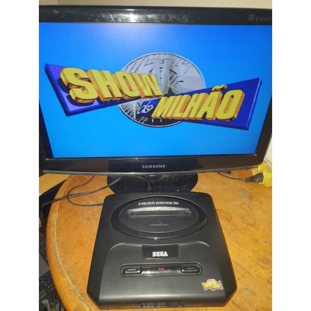 Mega Drive 3 Show do Milhão Somente Console Funcionando 100%