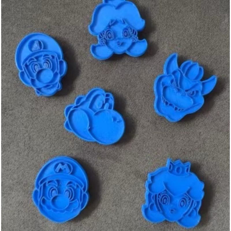 KIT CORTADORES DE BISCOITO COM CARIMBO – IMPRESSÃO 3D