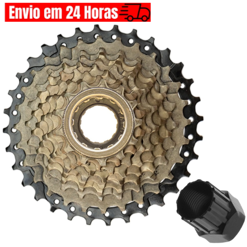 Roda Livre Bike Catraca Com Rosca 9v 27v Chave Extratora Roda Livre Bicicleta Cassete