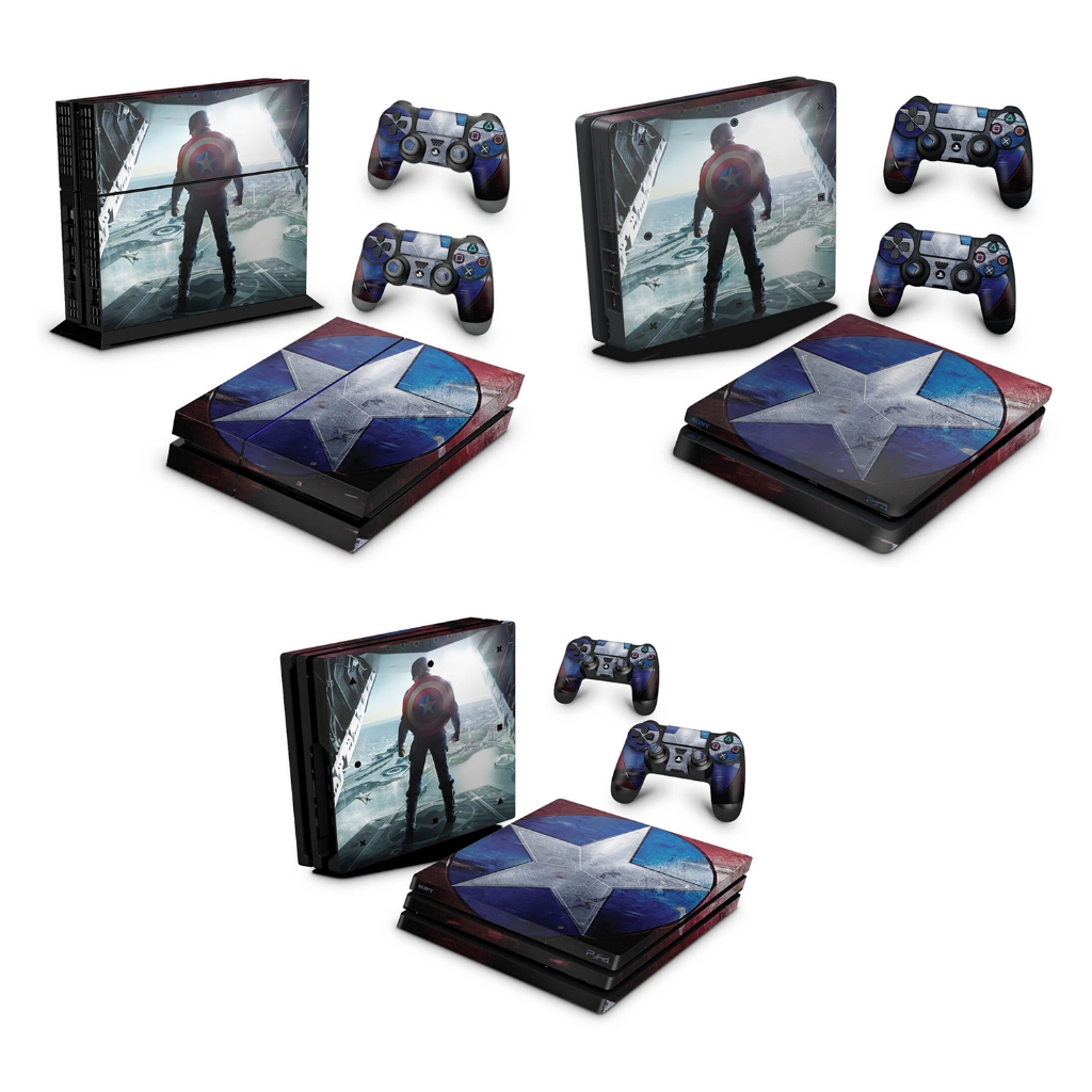 Skin Anti-Rage para PS4 FAT, SLIM ou PRO - 020 - Skin Playstation 4