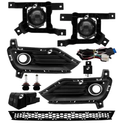 Kit Farol de Milha Neblina HB20 2016 2017 2018 2019 Com Interruptor Trip + Molduras
