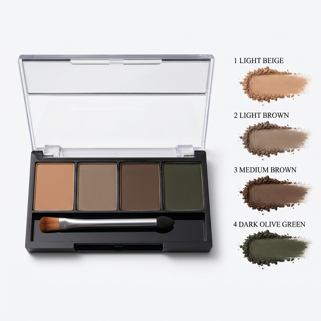 Paleta Para Sobrancelhas Sombras Ruby Rose Trio/Paleta para sobrancelha
