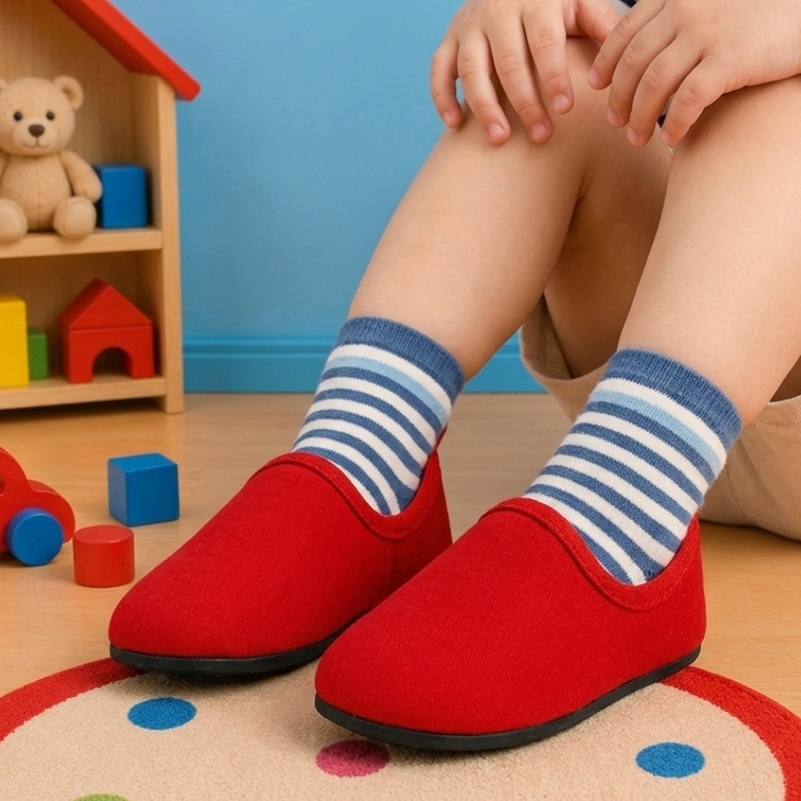 Sapatilha Infantil Aquática Para Praia Piscina Escola Creche Leve Macia Vermelho Unissex Promoção Inverno do 18 ao 31