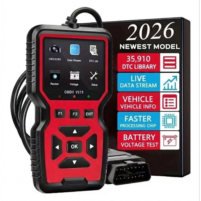 Scanner obd2 automotivo V519 em português