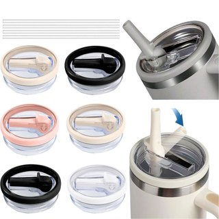 tampa copo 887/1200ml reposição antiderrapante para garrafa térmica de 30/40 oz + 1 canudo