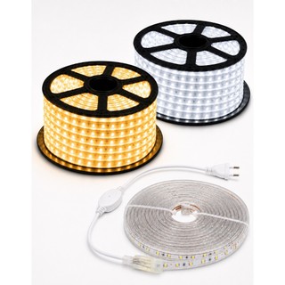 Fita de Led Mangueira Chata 4040/5050 127V ou 220V Branco Frio 6000K ou Branco Quente 3000K Ligação Direta 1 a 10 Metros