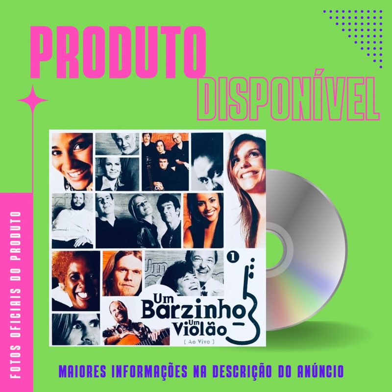 CD UM BARZINHO E UM VIOLÃO - AO VIVO 1 (Ivete Sangalo, Chico César, Luciana Mello, Toquinho, Ed Motta
