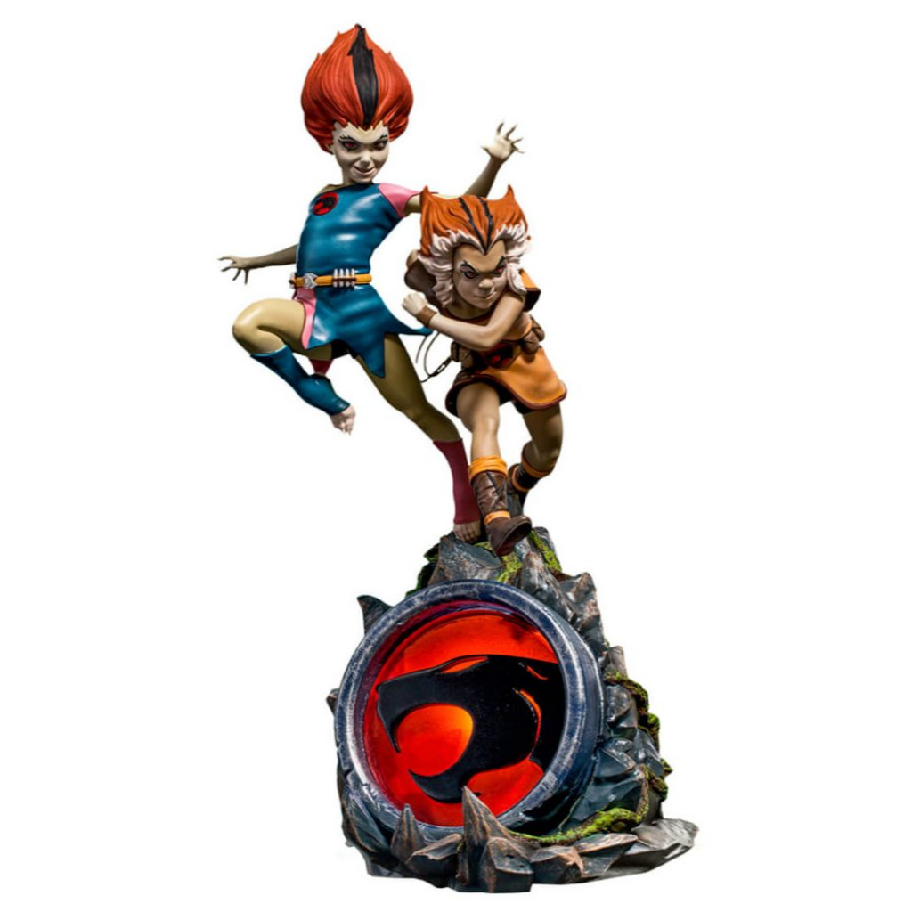 Wilykit E Wilycat Thundercats Iron Studios Willykit Wilykat 1:10 23 cm