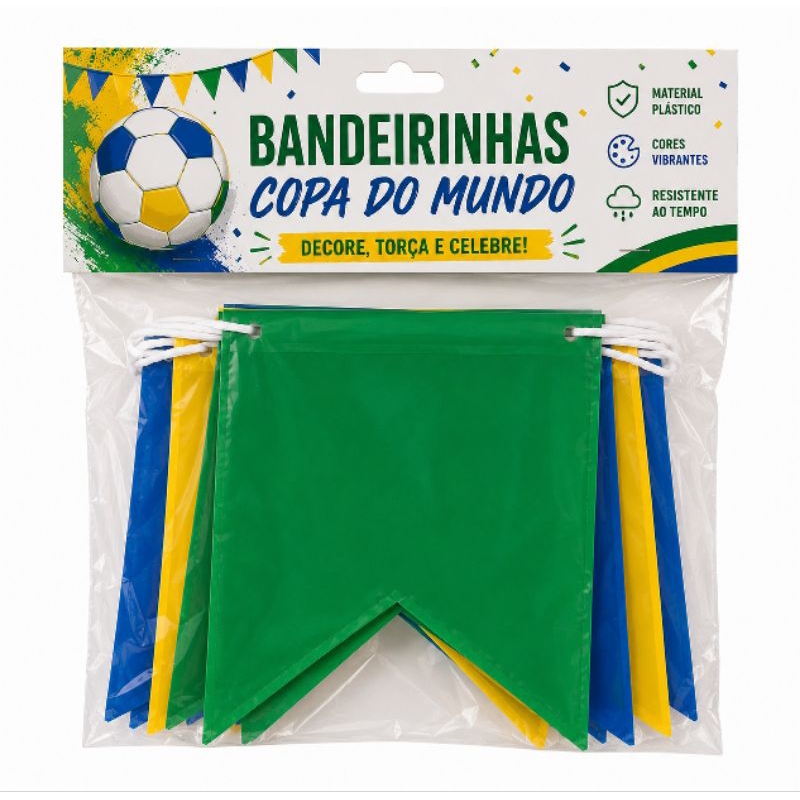 Bandeirinhas para Copa| Enfeites Copa do Mundo 2026| Bandeirinhas do Brasil