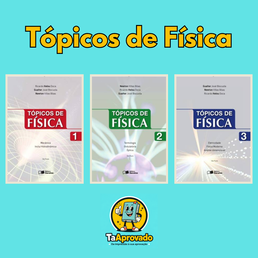 Tópicos de Física (Vol. 1, 2 e 3) | Livreto (A5) | Encadernado | Colorido