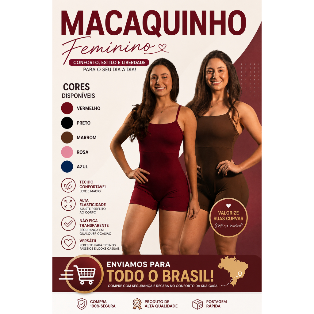 Macaquinho feminino (Zero Transparência) para a academia exercícios ao ar livre