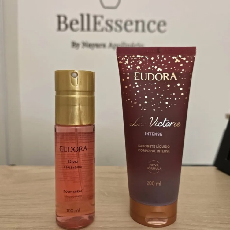 COMBO BODY SPRAY DIVA ESPLENDIDA 100ML + SABONETE LÍQUIDO LA VICTORIE INTENSE 200ML EUDORA