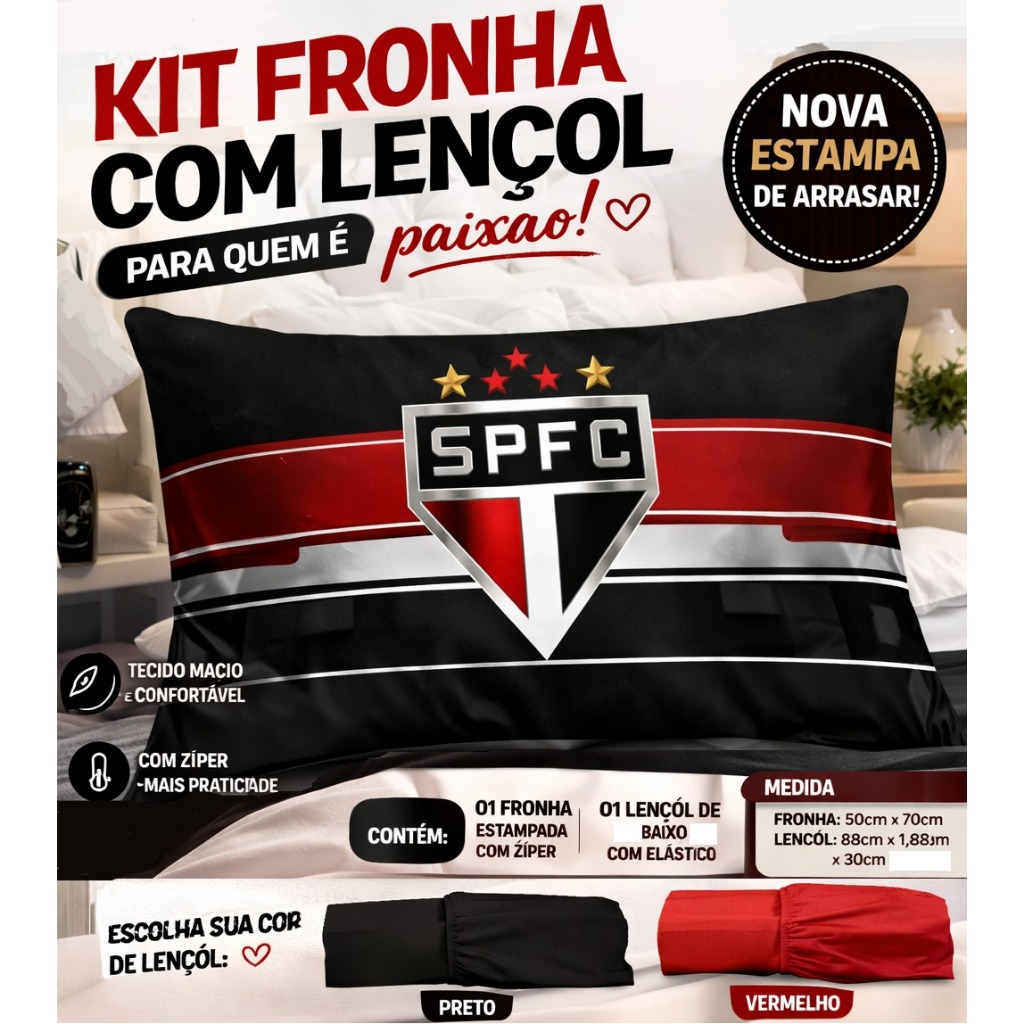 Jogo de Lençol Solteiro com Fronha São Paulo Micropercal 400 fios