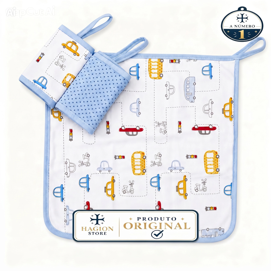 Toalhinha Pano Boca Bebê Macia Malha Kit 3 Peças Bene Casa