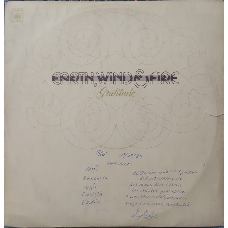 LP VINIL DUPLO EARTH, WIND E FIRE - GRATITUDE - 1977 (DETALHE)