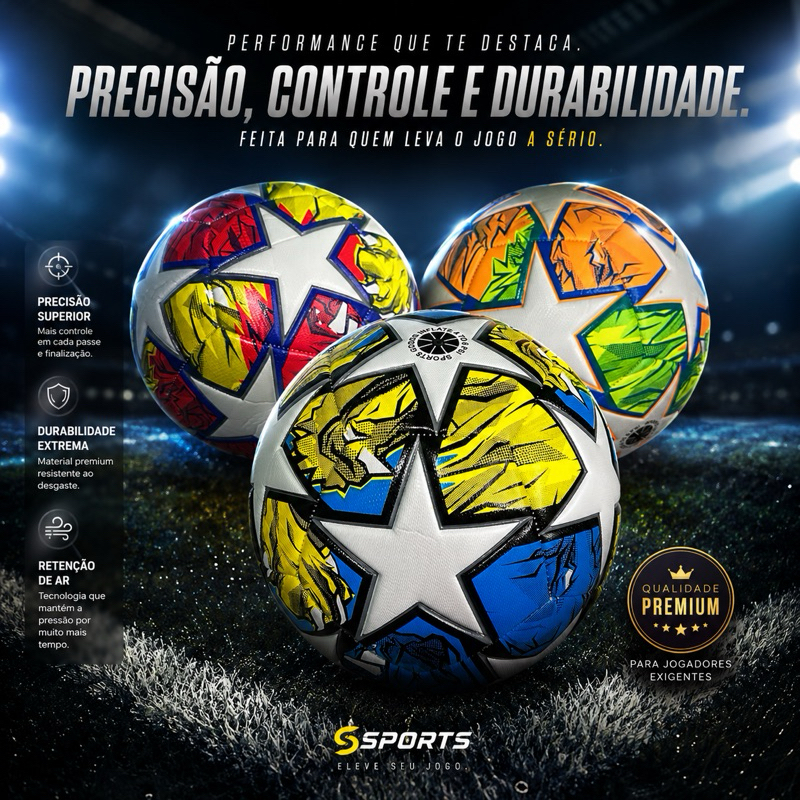 ⚽🔥 BOLA OFICIAL CAMPO SOCIETY Nº 5 – QUALIDADE PREMIUM MACIA, ESTILO E PERFORMANCE! 🔥⚽