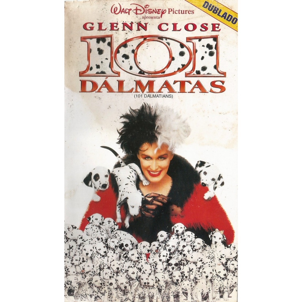 VHS Original 101 Dálmatas Walt Disney Hugh Laurie John Hughes Jeff Daniels Cruella De Vil Glenn Close Frank Welker