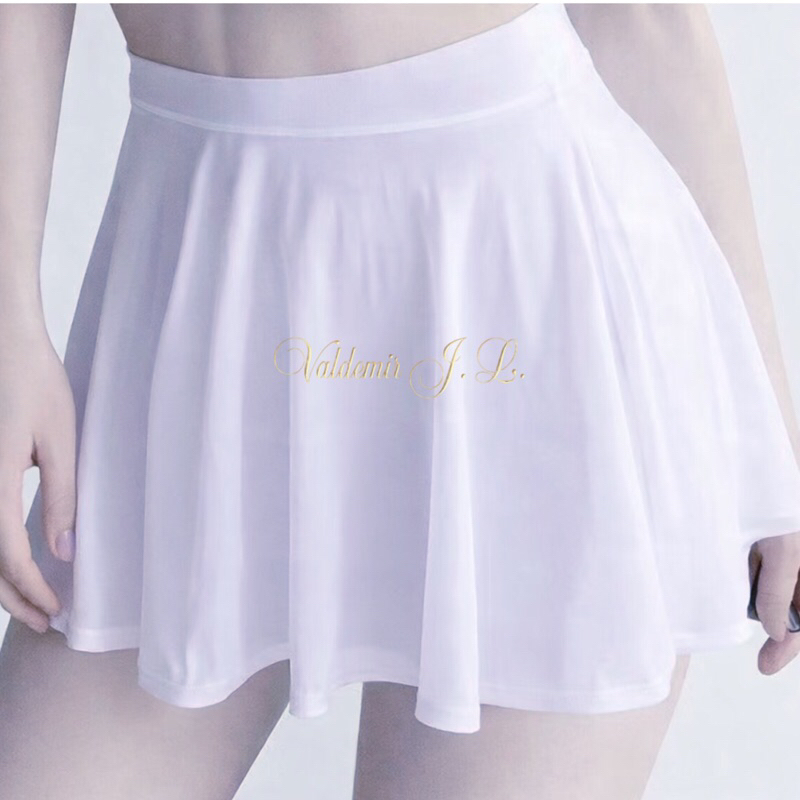 Mini Saia/Malha Fina,Transparente/Liso/Cós c/Elástico/Sexy/Sedução/Praia/Piscina,Moda Erótica