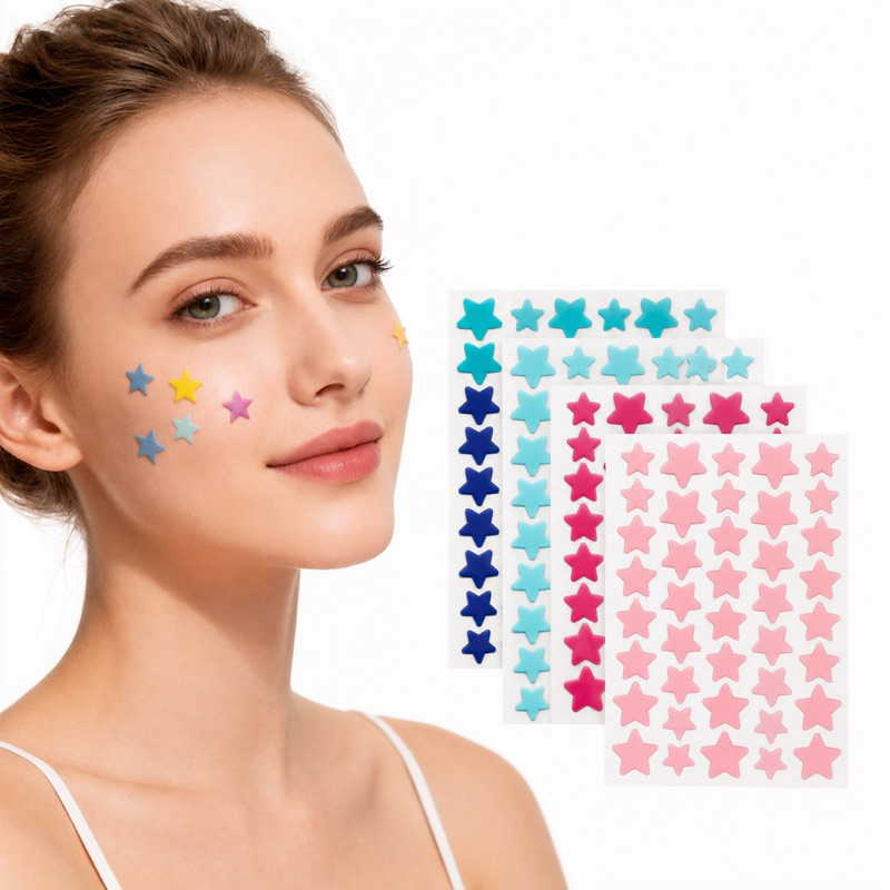 Kit 280 Adesivo Estrela Para Espinha Hidrocoloide Anti Acne Seca Rápido