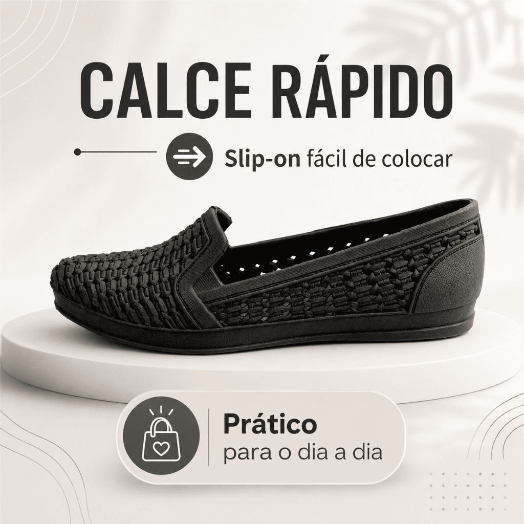 Sapatilha Sandalia Feminina Elegante Confortável Para Trabalho e Passeio