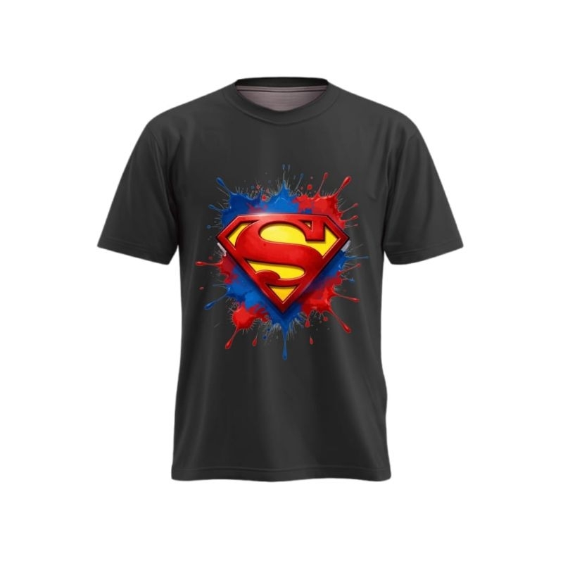 CAMISETA SUPER MAN | CAMISA INFANTIL HERÓIS | BLUSA DO SUPER MAN DE MENINOS